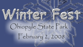 Snow Kayak Race at Winter Fest at Ohiopyle State Park